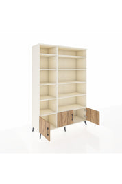 Hyperion Dolap 10 Raflı 3 Kapaklı 132x44x195 Aytaşı-Çam/Aytaşı