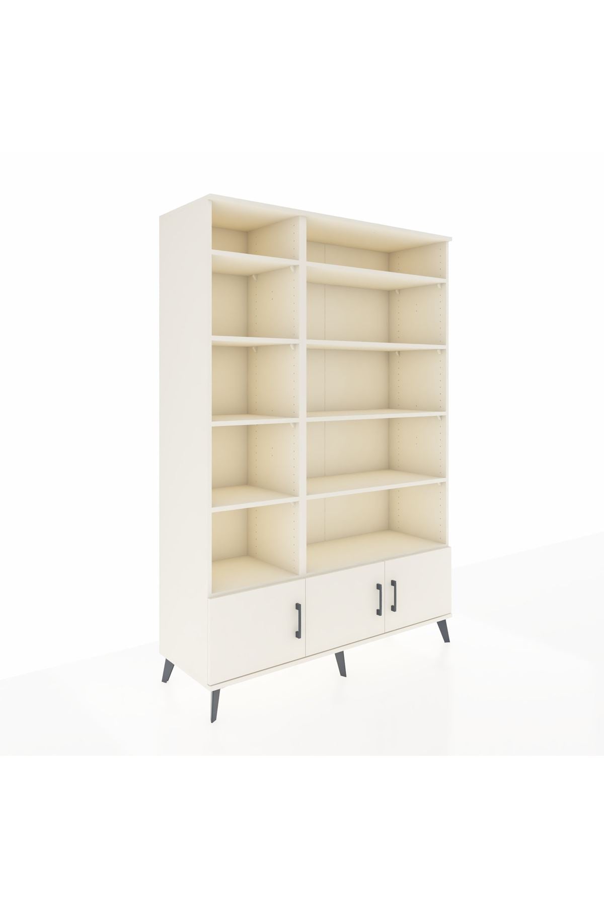 Hyperion Dolap 10 Raflı 3 Kapaklı 132x44x195 Aytaşı-Aytaşı/Aytaşı