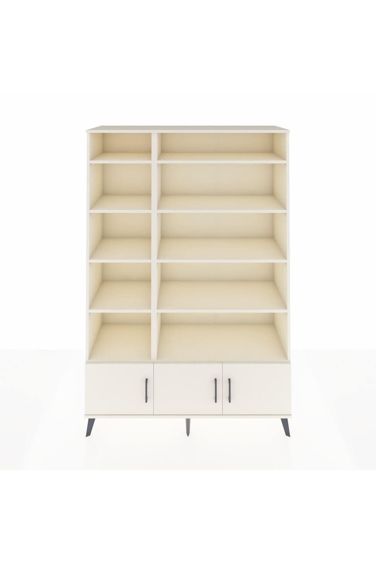 Hyperion Dolap 10 Raflı 3 Kapaklı 132x44x195 Aytaşı-Aytaşı/Aytaşı