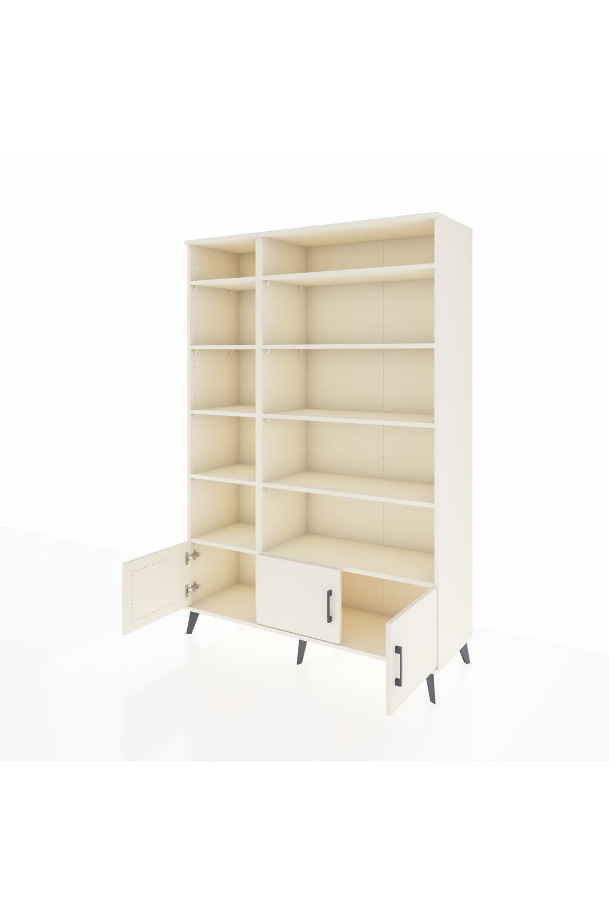 Hyperion Dolap 10 Raflı 3 Kapaklı 132x44x195 Aytaşı-Aytaşı/Aytaşı