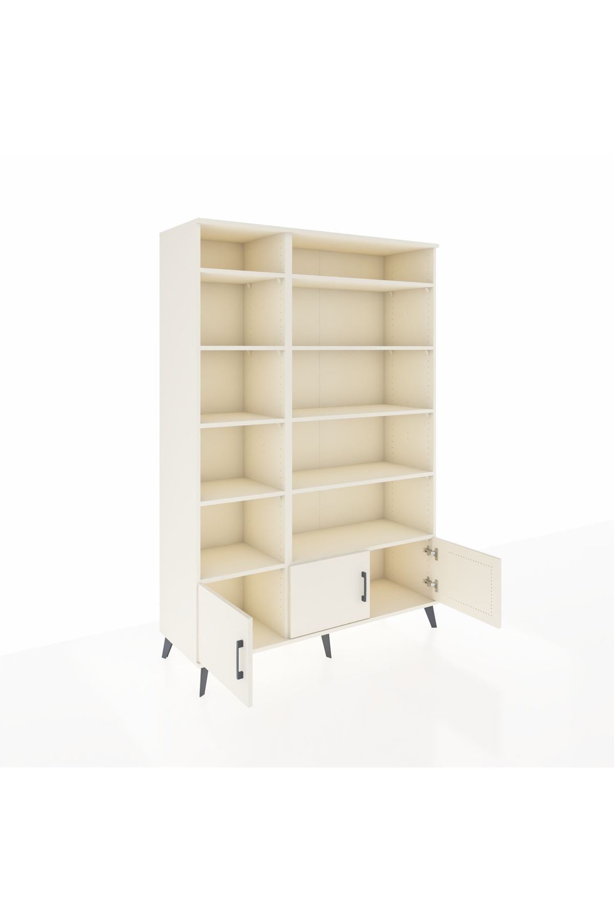 Hyperion Dolap 10 Raflı 3 Kapaklı 132x44x195 Aytaşı-Aytaşı/Aytaşı