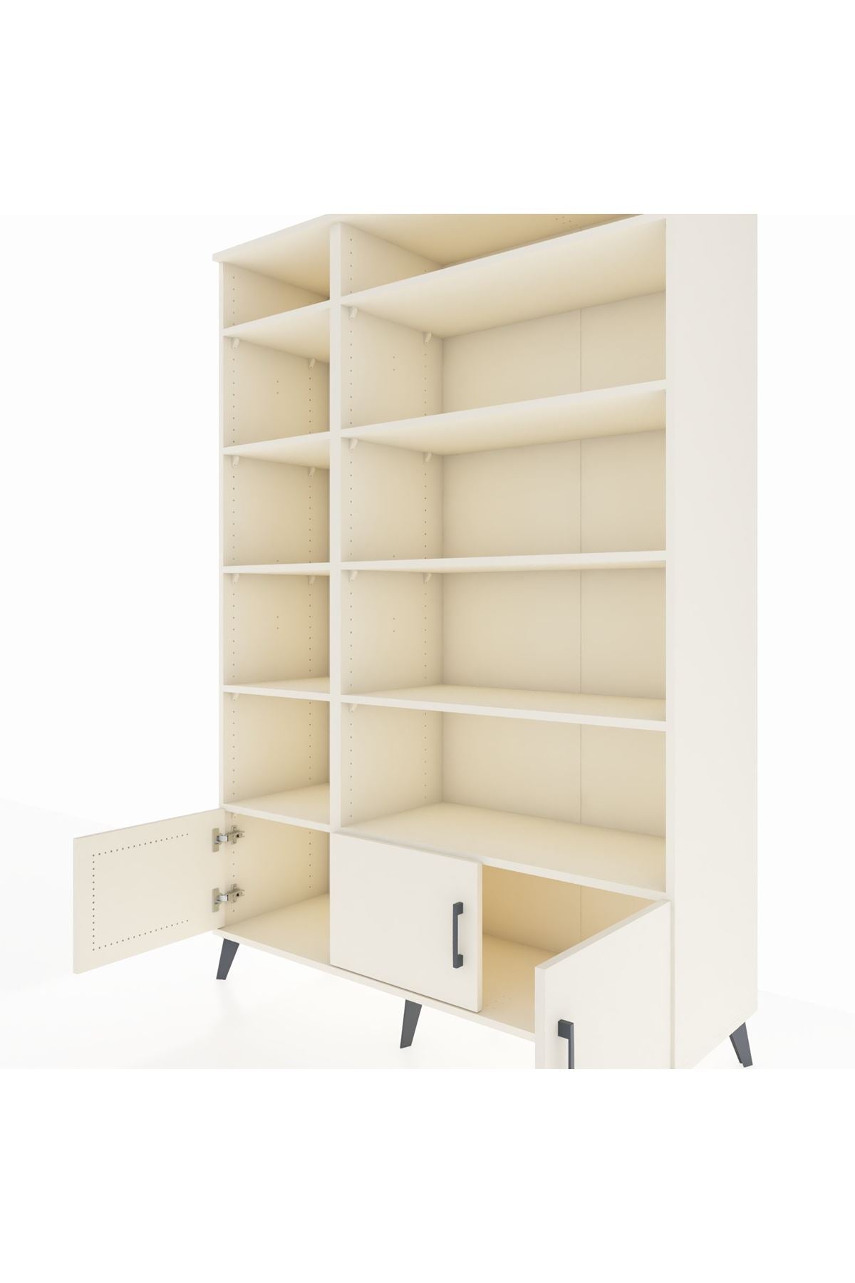 Hyperion Dolap 10 Raflı 3 Kapaklı 132x44x195 Aytaşı-Aytaşı/Aytaşı