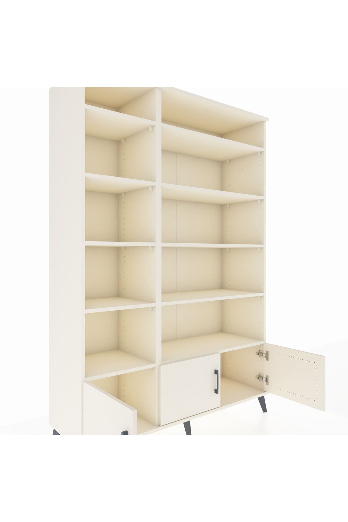 Hyperion Dolap 10 Raflı 3 Kapaklı 132x44x195 Aytaşı-Aytaşı/Aytaşı