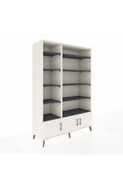 Hyperion Dolap 10 Raflı 3 Kapaklı 132x44x195 Aytaşı-Aytaşı/Antrasit