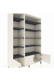 Hyperion Dolap 10 Raflı 3 Kapaklı 132x44x195 Aytaşı-Aytaşı/Antrasit