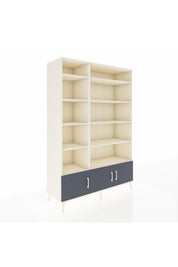 Hyperion Dolap 10 Raflı 3 Kapaklı 132x44x195 Aytaşı-Antrasit/Aytaşı