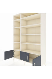 Hyperion Dolap 10 Raflı 3 Kapaklı 132x44x195 Aytaşı-Antrasit/Aytaşı