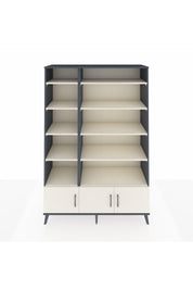 Hyperion Dolap 10 Raflı 3 Kapaklı 132x44x195 Antrasit-Aytaşı/Aytaşı