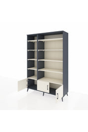 Hyperion Dolap 10 Raflı 3 Kapaklı 132x44x195 Antrasit-Aytaşı/Aytaşı