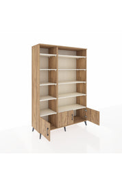 Hyperion Dolap 10 Raflı 3 Kapaklı 132x44x195 Çam-Çam/Aytaşı