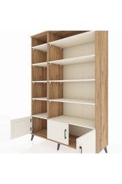 Hyperion Dolap 10 Raflı 3 Kapaklı 132x44x195 Çam-Aytaşı/Aytaşı