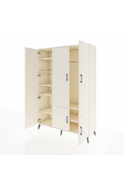 Hyperion Dolap 7 Raflı 5 Kapaklı Tek Askılı 132x44x195 Aytaşı-Aytaşı/Aytaşı