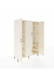 Hyperion Dolap 7 Raflı 5 Kapaklı Tek Askılı 132x44x195 Aytaşı-Aytaşı/Aytaşı