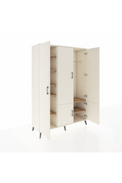 Hyperion Dolap 7 Raflı 5 Kapaklı Tek Askılı 132x44x195 Aytaşı-Aytaşı/Çam