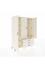 Hyperion Dolap 6 Raflı 3 Çekmeceli Tek Askılı 132x44x195 Aytaşı-Aytaşı/Aytaşı