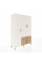 Hyperion Dolap 6 Raflı 3 Çekmeceli Tek Askılı 132x44x195 Aytaşı-Aytaşı/Çam