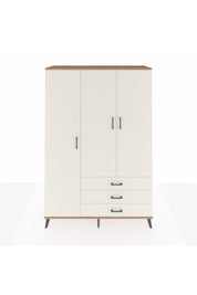 Hyperion Dolap 6 Raflı 3 Çekmeceli Tek Askılı 132x44x195 Çam-Aytaşı/Aytaşı