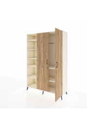 Hyperion Dolap 7 Raflı 2 Kapaklı Tek Askılı 132x44x195 Aytaşı-Çam/Aytaşı