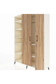 Hyperion Dolap 7 Raflı 2 Kapaklı Tek Askılı 132x44x195 Aytaşı-Çam/Aytaşı