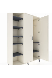 Hyperion Dolap 7 Raflı 2 Kapaklı Tek Askılı 132x44x195 Aytaşı-Aytaşı/Antrasit