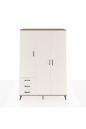 Hyperion Dolap 6 Raflı 3 Çekmeceli Tek Askılı 132x44x195 Çam-Aytaşı/Aytaşı