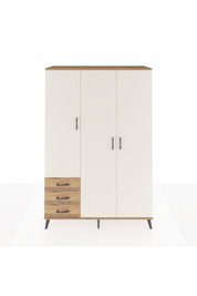 Hyperion Dolap 6 Raflı 3 Çekmeceli Tek Askılı 132x44x195 Çam-Aytaşı/Çam