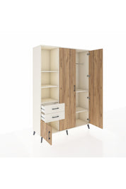 Hyperion Dolap 5 Raflı 2 Çekmeceli Tek Askılı 132x44x195 Aytaşı-Çam/Aytaşı