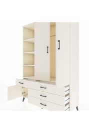 Hyperion Dolap 5 Raflı 4 Çekmeceli Tek Askılı 132x44x195 Aytaşı-Aytaşı/Aytaşı