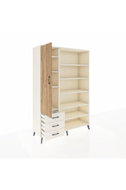 Hyperion Dolap 9 Raflı 3 Çekmeceli 3 Kapaklı 132x44x195 Aytaşı-Çam/Aytaşı