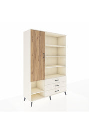 Hyperion Dolap 9 Raflı 3 Çekmeceli Tek Kapaklı  132x44x195 Aytaşı-Çam/Aytaşı