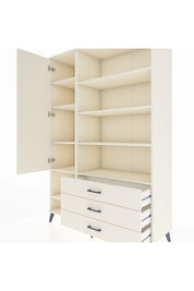 Hyperion Dolap 9 Raflı 3 Çekmeceli Tek Kapaklı  132x44x195 Aytaşı-Aytaşı/Aytaşı