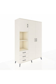 Hyperion Dolap 6 Raflı 3 Çekmeceli Tek Askılı 132x44x195 Aytaşı-Aytaşı/Aytaşı