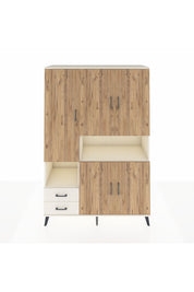 Hyperion Dolap 10 Raflı 2 Çekmeceli 5 Kapaklı 132x44x195 Aytaşı-Çam/Aytaşı