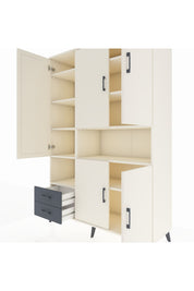 Hyperion Dolap 10 Raflı 2 Çekmeceli 5 Kapaklı 132x44x195 Aytaşı-Aytaşı/Antrasit