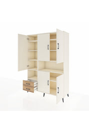 Hyperion Dolap 10 Raflı 2 Çekmeceli 5 Kapaklı 132x44x195 Aytaşı-Aytaşı/Çam