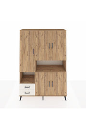 Hyperion Dolap 10 Raflı 2 Çekmeceli 5 Kapaklı 132x44x195 Çam-Çam/Aytaşı