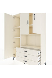 Hyperion Dolap 6 Raflı 3 Çekmeceli 3 Kapaklı 132x44x195 Aytaşı-Aytaşı/Aytaşı