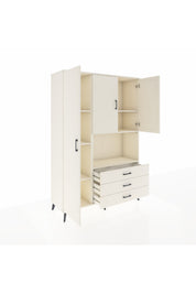 Hyperion Dolap 6 Raflı 3 Çekmeceli 3 Kapaklı 132x44x195 Aytaşı-Aytaşı/Aytaşı