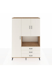 Hyperion Dolap 6 Raflı 3 Çekmeceli 3 Kapaklı 132x44x195 Çam-Aytaşı/Aytaşı