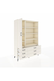 Hyperion Dolap 8 Raflı 6 Çekmeceli Tek Kapaklı  132x44x195 Aytaşı-Aytaşı/Aytaşı