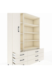 Hyperion Dolap 8 Raflı 6 Çekmeceli Tek Kapaklı  132x44x195 Aytaşı-Aytaşı/Aytaşı