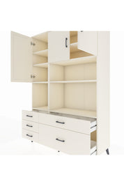 Hyperion Dolap 8 Raflı 5 Çekmeceli 3 Kapaklı 132x44x195 Aytaşı-Aytaşı/Aytaşı