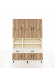 Hyperion Dolap 8 Raflı 2 Çekmeceli 6 Kapaklı 132x44x195 Aytaşı-Çam/Aytaşı