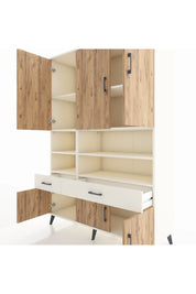 Hyperion Dolap 8 Raflı 2 Çekmeceli 6 Kapaklı 132x44x195 Aytaşı-Çam/Aytaşı