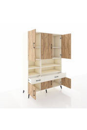 Hyperion Dolap 8 Raflı 2 Çekmeceli 6 Kapaklı 132x44x195 Aytaşı-Çam/Aytaşı