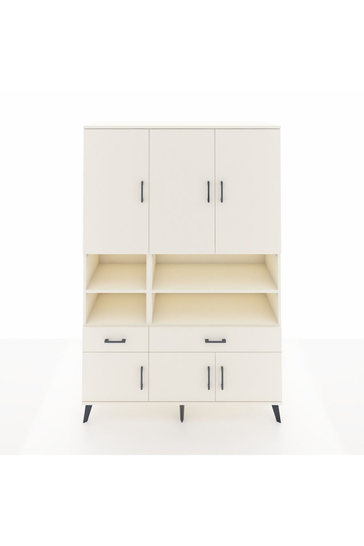 Hyperion Dolap 8 Raflı 2 Çekmeceli 6 Kapaklı 132x44x195 Aytaşı-Aytaşı/Aytaşı