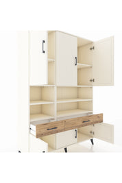 Hyperion Dolap 8 Raflı 2 Çekmeceli 6 Kapaklı 132x44x195 Aytaşı-Aytaşı/Çam