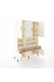 Hyperion Dolap 8 Raflı 2 Çekmeceli 6 Kapaklı 132x44x195 Aytaşı-Aytaşı/Çam