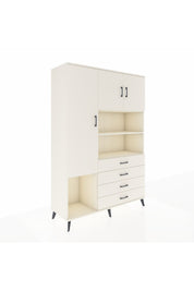 Hyperion Dolap 7 Raflı 4 Çekmeceli 3 Kapaklı 132x44x195 Aytaşı-Aytaşı/Aytaşı