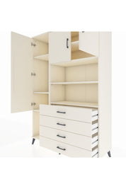 Hyperion Dolap 7 Raflı 4 Çekmeceli 3 Kapaklı 132x44x195 Aytaşı-Aytaşı/Aytaşı